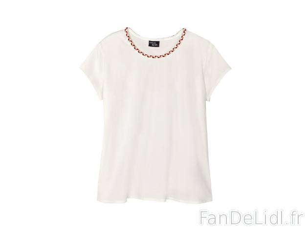 T-shirt femme , prezzo 5.99 €  
-  100 % coton
-  2 coloris au choix