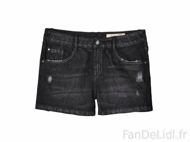 Short en jean femme , prezzo 7.99 €  
-  100 % coton
-  2 coloris au choix