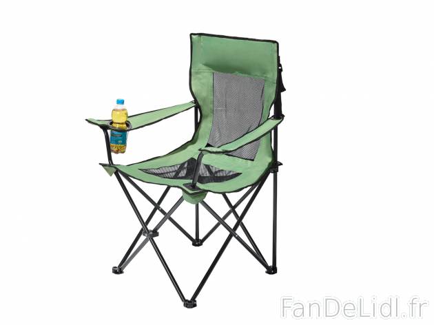 Chaise de camping , prezzo 12.99 € 
- Env. 74 x 91 x 53 cm (l x h x p)
- Hauteur ...
