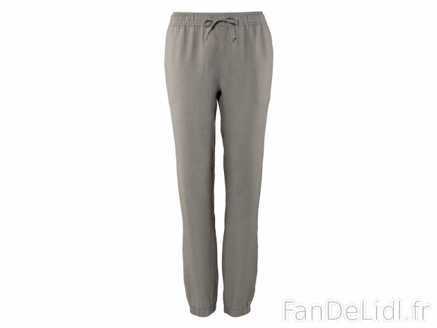 Pantalon en lin femme , prezzo 9.99 €  
-  100 % lin
-  3 coloris au choix