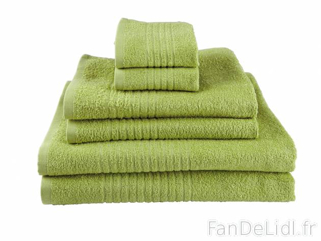 Serviettes de toilette , prezzo 11.99 € 
- 100 % coton
- Set de 6 : 2 serviettes ...