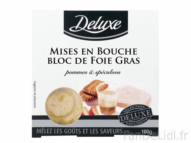 4 mises en bouche au bloc de foie gras pommes- spéculoos1 , prezzo 3.99 € per ...
