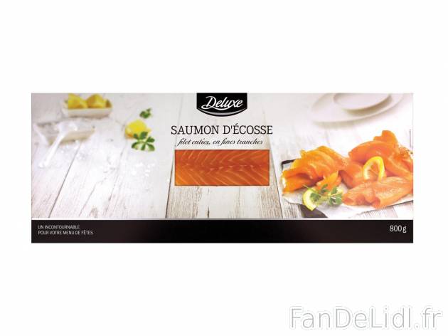 Filet entier de saumon fumé d’Ecosse prétranché1 , prezzo 24.99 € per 800 ...