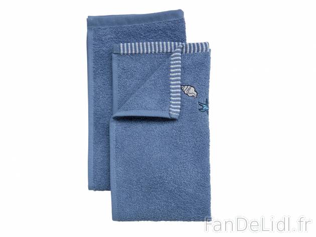 Serviettes brodées , prezzo 2.49 € 
- Au choix : lot de 2 serviettes invité ...