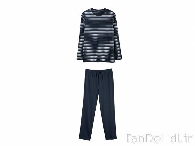 Pyjama homme , prezzo 9.99 € 
- Ex. haut 90 % coton et 10 % viscose et bas 100 ...