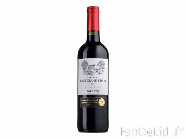 Bordeaux Château Haut Grand Champ 2015 AOP1 , prezzo 2.99 &#8364; 
- Temp&eacute;rature ...