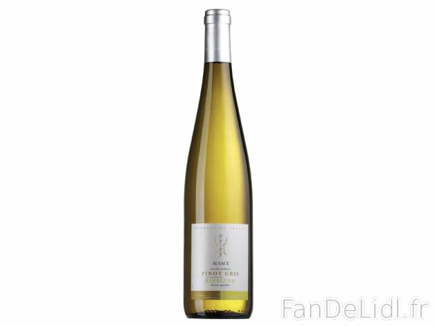 Riesling et Pinot Gris Tête à Tête 2015 AOC1 , prezzo 6.49 &#8364; 
- Temp&eacute;rature ...