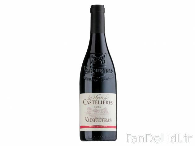 Vacqueyras Les Hauts des Castelières 2015 AOC1 , prezzo 7.99 &#8364; 
- Temp&eacute;rature ...