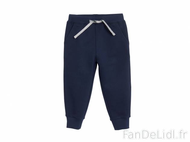 Pantalon molletonné , prezzo 3.99 € 
- Ex. 95 % coton et 5 % viscose
- 3 coloris ...
