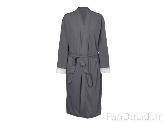 Robe de chambre en jersey femme , prezzo 11.99 € 
- Ex. 65 % polyester et 35 ...