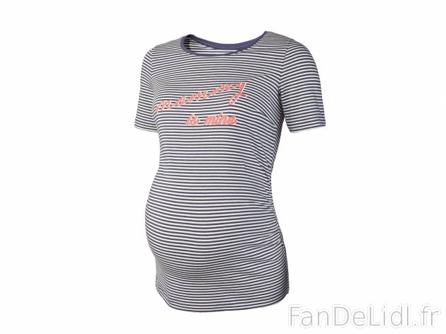 T-shirt de grossesse , prezzo 3.99 € 
- Ex. 95 % coton et 5 % élasthanne (creora®).
- ...