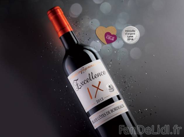 Blaye Côtes de Bordeaux Excellence IX 2012 AOC1 , prezzo 5,99 &#8364; per 75 ...