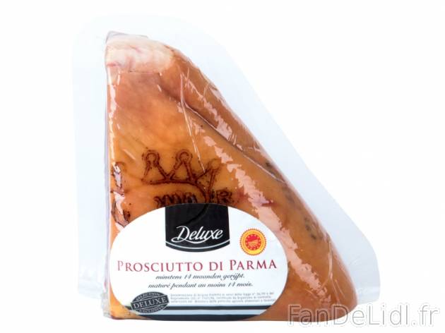 Jambon de Parme AOP1 , prezzo 14,99 € per Le kilo 
- La pièce d&#039;env. ...