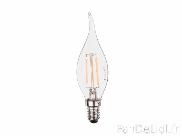 Ampoule LED à filament , prezzo 2.99 € 
- 430 LUMEN : 4,8 W équivalent 37 W
- ...