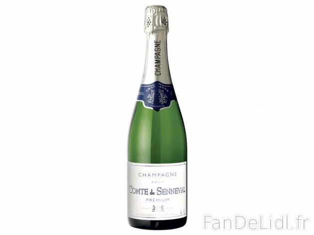 Champagne Brut Premium Comte de Senneval1 , prezzo 14,99 € per 75 cl, 1 L = 19,99 ...