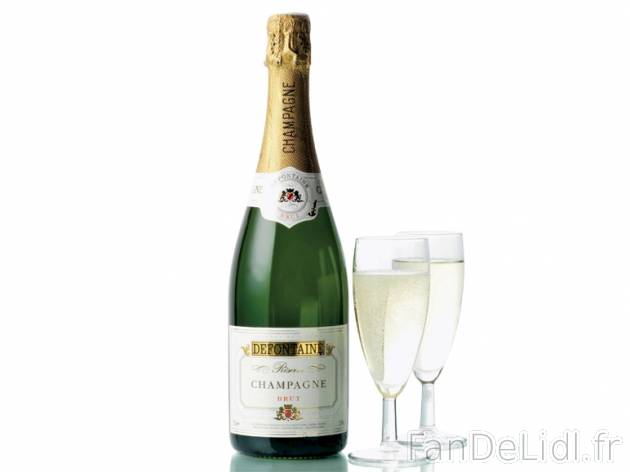 Champagne Brut Defontaine1 , prezzo 9,99 € per 75 cl, 1 L = 13,32 € EUR. 
- ...