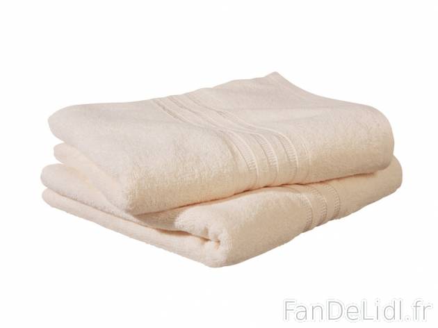 2 serviettes de toilette , prezzo 4,99 € per Le lot au choix 
- Ex. : 100 % coton ...
