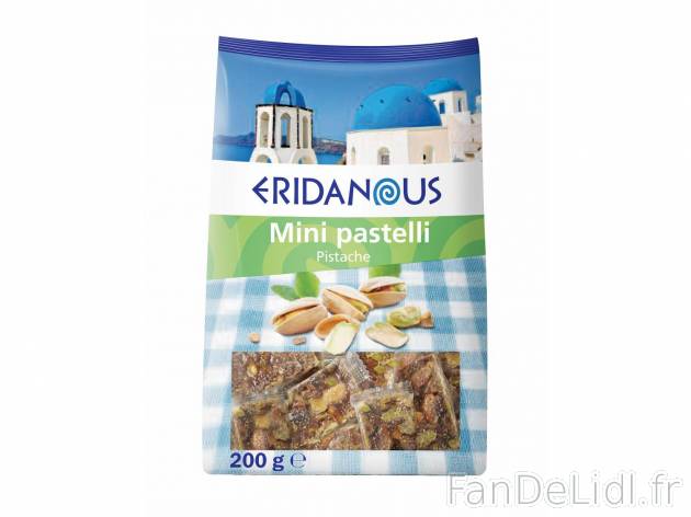 Mini pastelli1 , prezzo 1.99 € per 200 g au choix 
- Au choix : pistaches ou ...