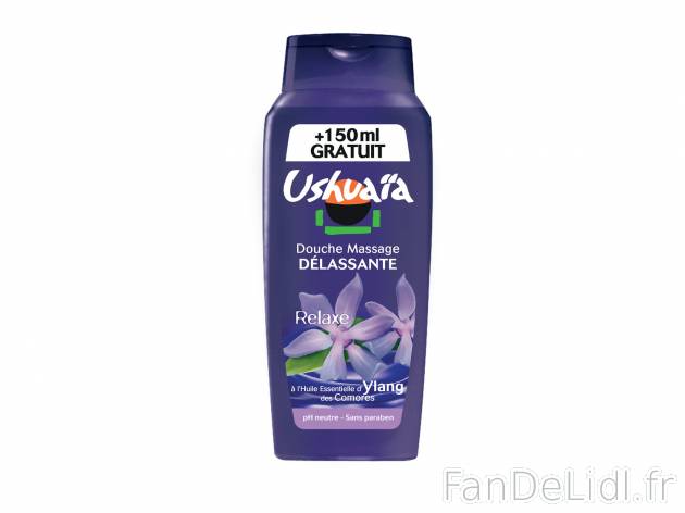 Ushuaïa shampooing douche , prezzo 1.49 € 
- 250 ml + 150 ml GRATUIT
- Variétés ...