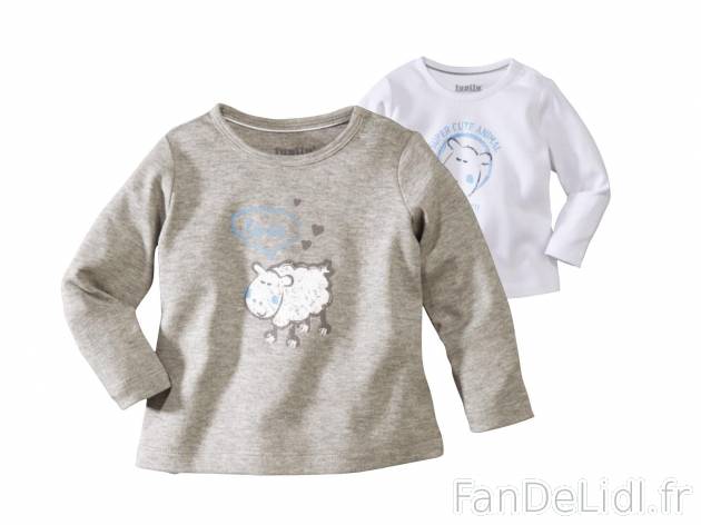 2 t-shirts manches longues bébé , prezzo 3.99 € per Le lot au choix 
- Ex. ...