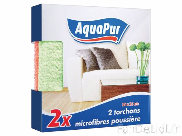 2 torchons microfibres poussière , prezzo 2,49 € per 2 pièces 
- Dimension ...