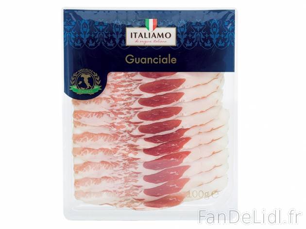 Guanciale prezzo 1,79 € per 100 g, 1 kg = 17,90 € EUR. 
- Idée de recette ...