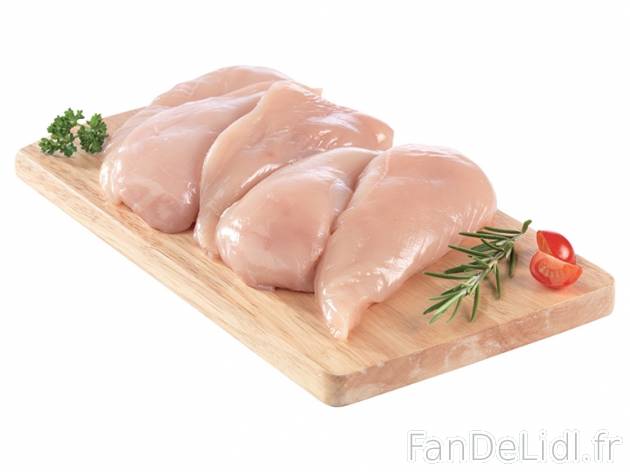 Filets de poulet , prezzo 5,99 € per La barquette de 1 kg 
- Prix valable jusqu&#039;à ...