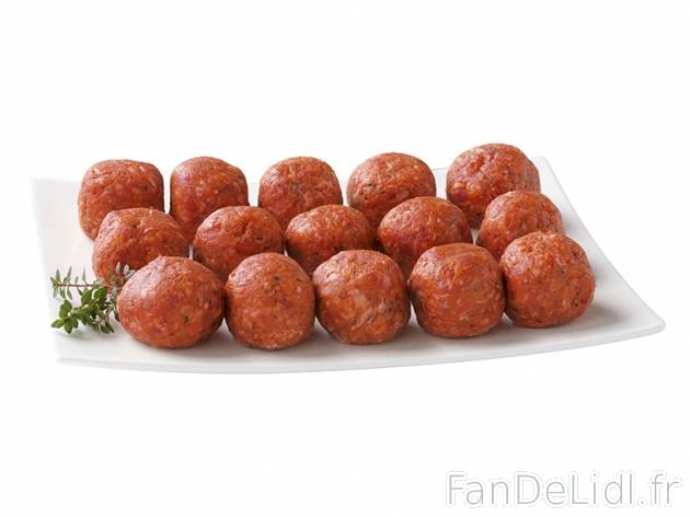 Boulettes de bœuf à la provençale , prezzo 2,69 € per 375 g, 1 kg = 7,17 € EUR.