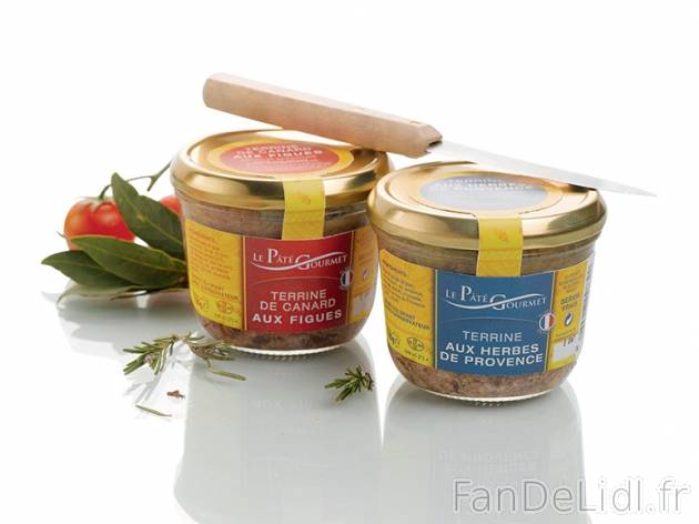 2 terrines provençales , prezzo 1,69 € per 2 x 180 g, 1 kg = 4,69 € EUR. 
- ...