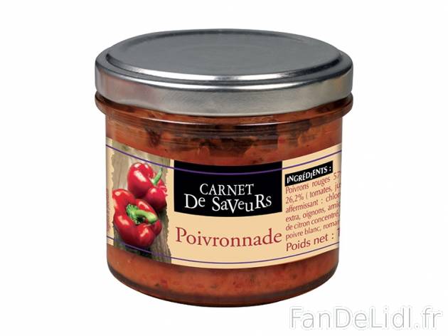 Délices de tomates séchées à la provençale ou poivronnade , prezzo 1,29 € ...