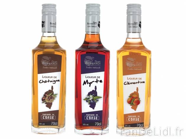 Liqueur de Corse , prezzo 7,99 € per 70 cl au choix, 1 L = 11,41 € EUR. 
- ...