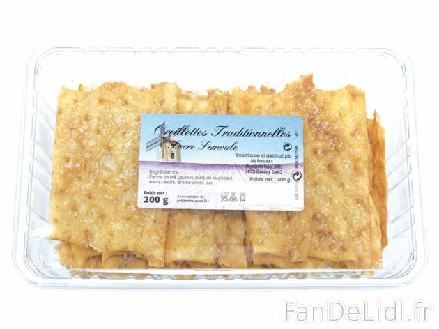 Oreillettes du Languedoc , prezzo 1,99 € per 200 g, 1 kg = 9,95 € EUR. 
- Dessert ...