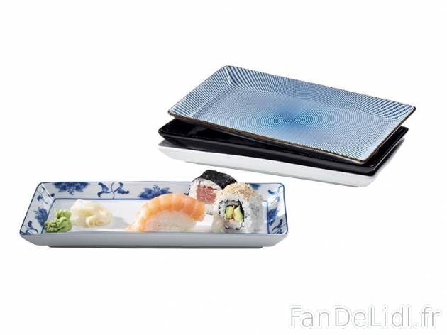 2 plateaux à sushis , prezzo 10,48 € per Soit le lot de 2 sets au choix 
- -50 ...