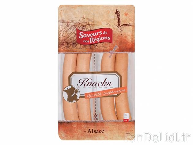 Knacks d&#039;Alsace1 , prezzo 1,49 &#8364; per 260 g, 1 kg = 5,73 € EUR. ...