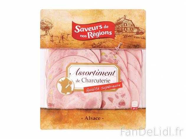 Assortiment de charcuterie alsacienne1 , prezzo 1,29 &#8364; per 250 g, 1 kg ...