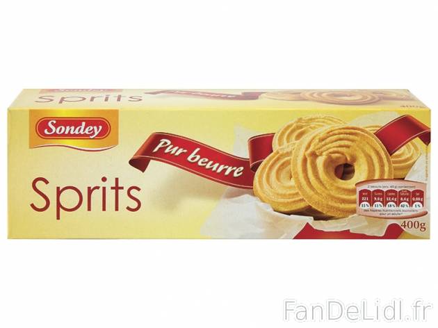 Biscuits au beurre1 , prezzo 1,39 &#8364; per 400 g, 1 kg = 3,48 € EUR.