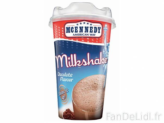 Milkshake , prezzo 0,79 € per 230 ml au choix, 1 L = 3,43 € EUR. 
- Au choix ...