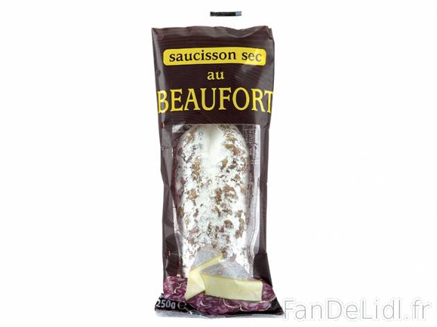 Saucisson sec au beaufort1 , prezzo 2,59 &#8364; per 250 g, 1 kg = 10,36 € ...