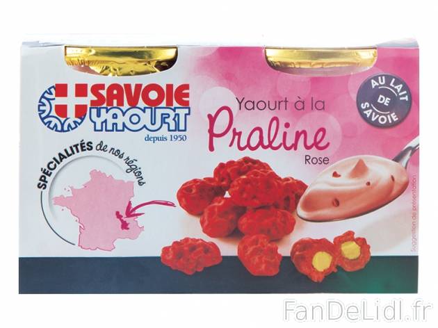 Yaourt de Savoie à la praline rose1 , prezzo 1,39 &#8364; per 2 x 125 g, 1 ...