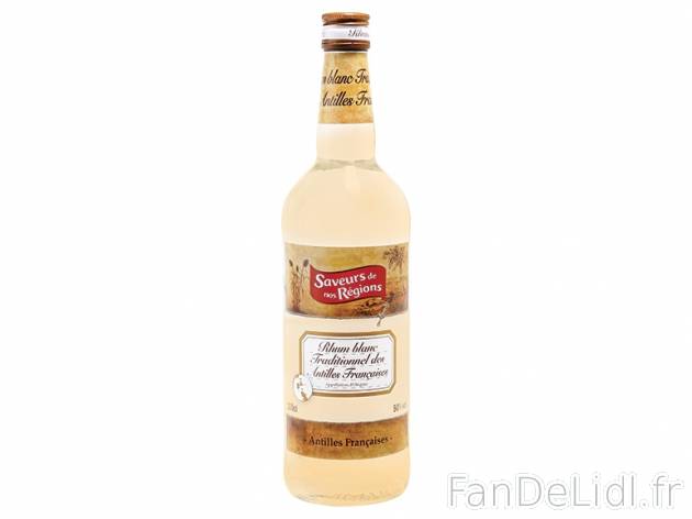 Rhum blanc traditionnel des Antilles1 , prezzo 11,59 &#8364; per La bouteille ...