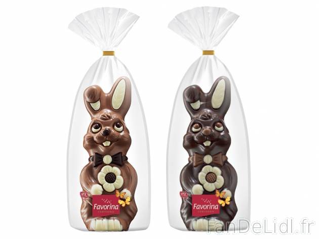 Lapin de Pâques , prezzo 1,99 € per 200 g au choix, 1 kg = 9,95 € EUR. 
- ...