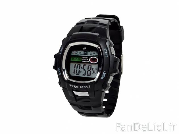Montre , prezzo 5,99 € per L&#039;unité au choix 
- Fonction chronomètre ...