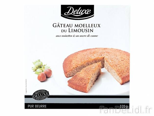 Gâteau moelleux du Limousin , prezzo 2,79 € per 320 g, 1 kg = 8,72 € EUR. 
- ...