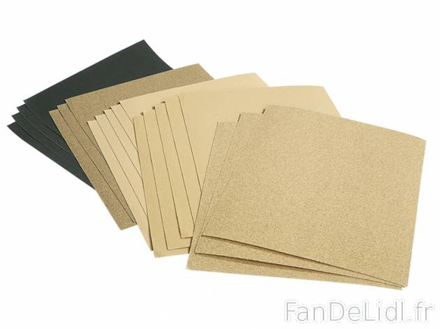 Set de 20 feuilles abrasives , prezzo 1,99 € per Le set 
- Pour le travail du ...
