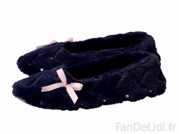 Chaussons ballerines , le prix 3.99 € 
- Ex. dessus/doublure/semelle de propreté ...