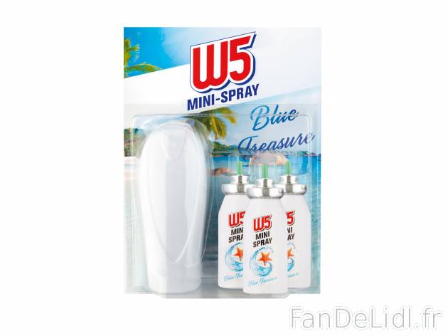 Mini spray désodorisant1 , le prix 1.49 € 
- Au choix : floral fantasy ou blue ...