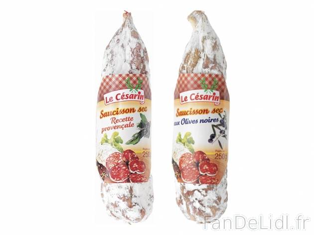 Saucison sec , prezzo 2,59 &#8364; per 250 g au choix, 1 kg = 10,36 € EUR. ...