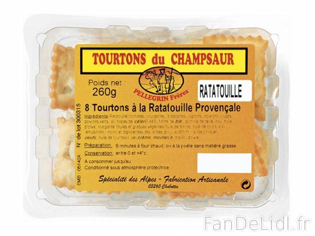 Tourtons de Champsaur , prezzo 3,19 &#8364; per 200/260 g au choix, 1 kg = 15,95 ...