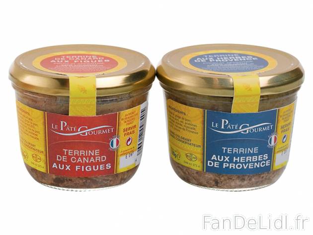 2 terrines provençales , prezzo 1,69 &#8364; per 2 x 180 g, 1 kg = 4,69 € ...