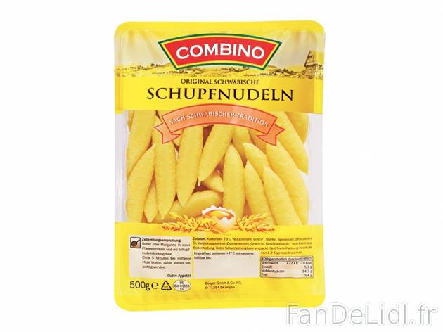 Schupfnudeln ou spätzle aux œufs , prezzo 1,49 &#8364; per 500 g, 1 kg = 2,98 ...